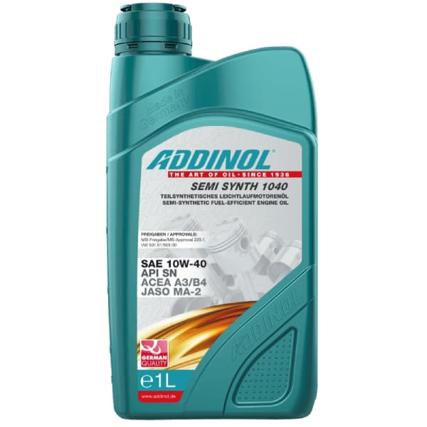 ADDINOL 10W-40 SEMI SYNTHETIC 1040 — Λάδια Κινητήρων